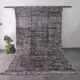 Large Black and Cream Beni Ourain Style Wool Rug 300x200cm