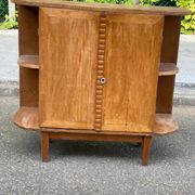 Art Deco bar cabinet from the 1950s in wood.