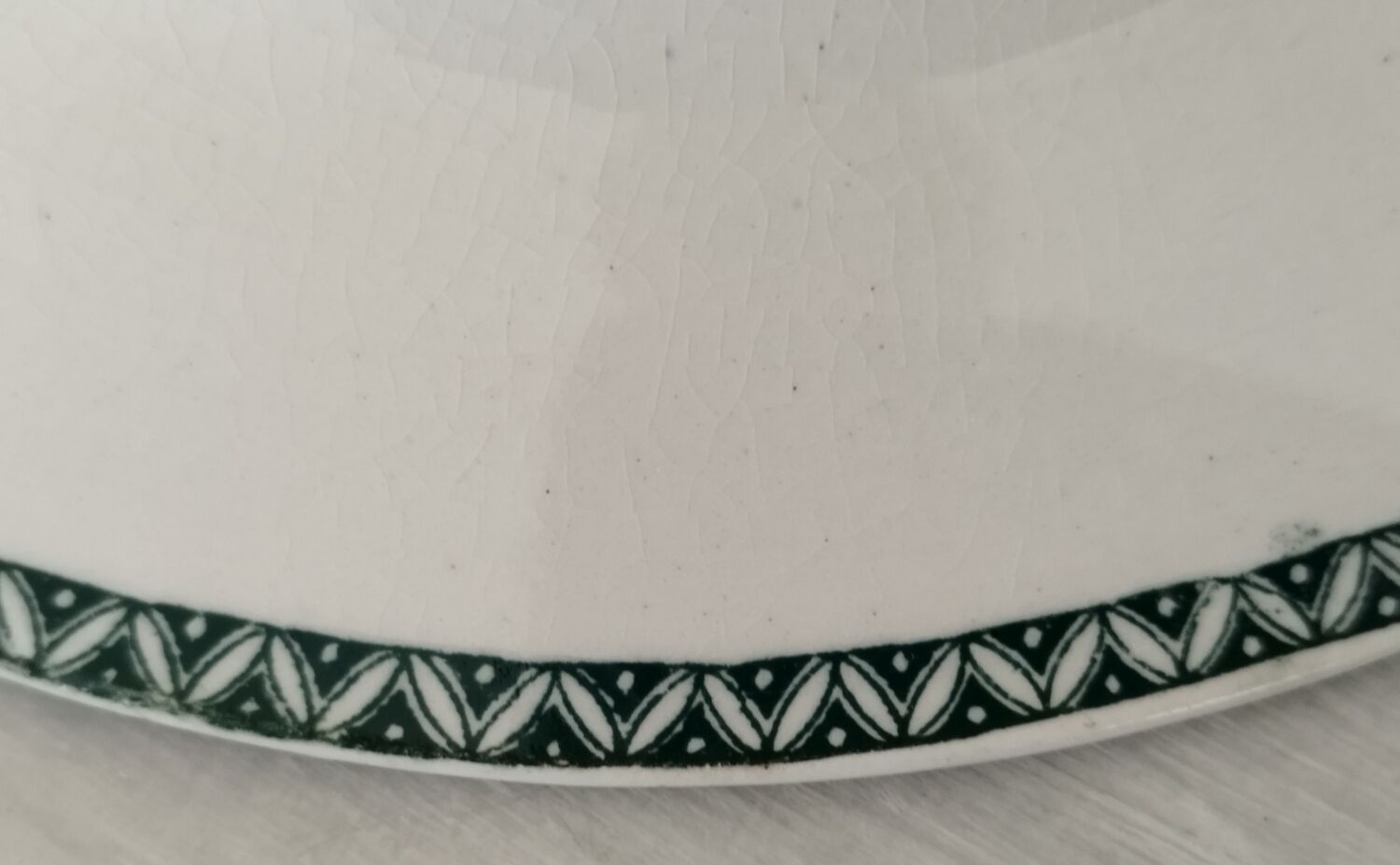 Plate foot shower porcelain opaque iron earth gien model annam