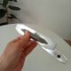 Pair of vintage brushed aluminum furniture handles