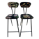 Pair of canvas high chairs