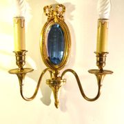 Louis XVI Wall Lamp Lucien Gau Mirror