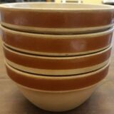 Set of 4 stoneware ramekins Gien, 80s