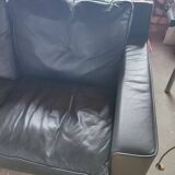 Leather and fabric sofa by Jean-Charles de Castelbajac for Ligne Roset