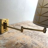 Deschuytener brass articulated wall lamp