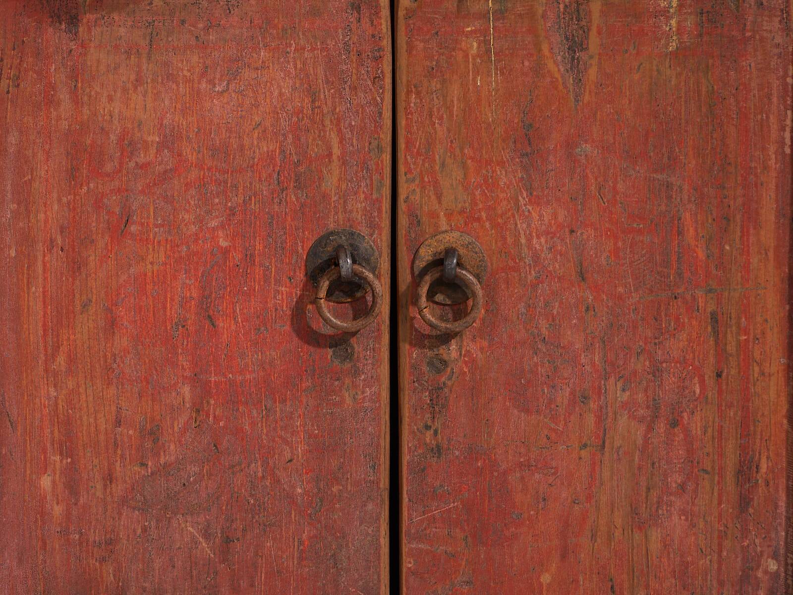Antique furniture with red patina (c.1900)