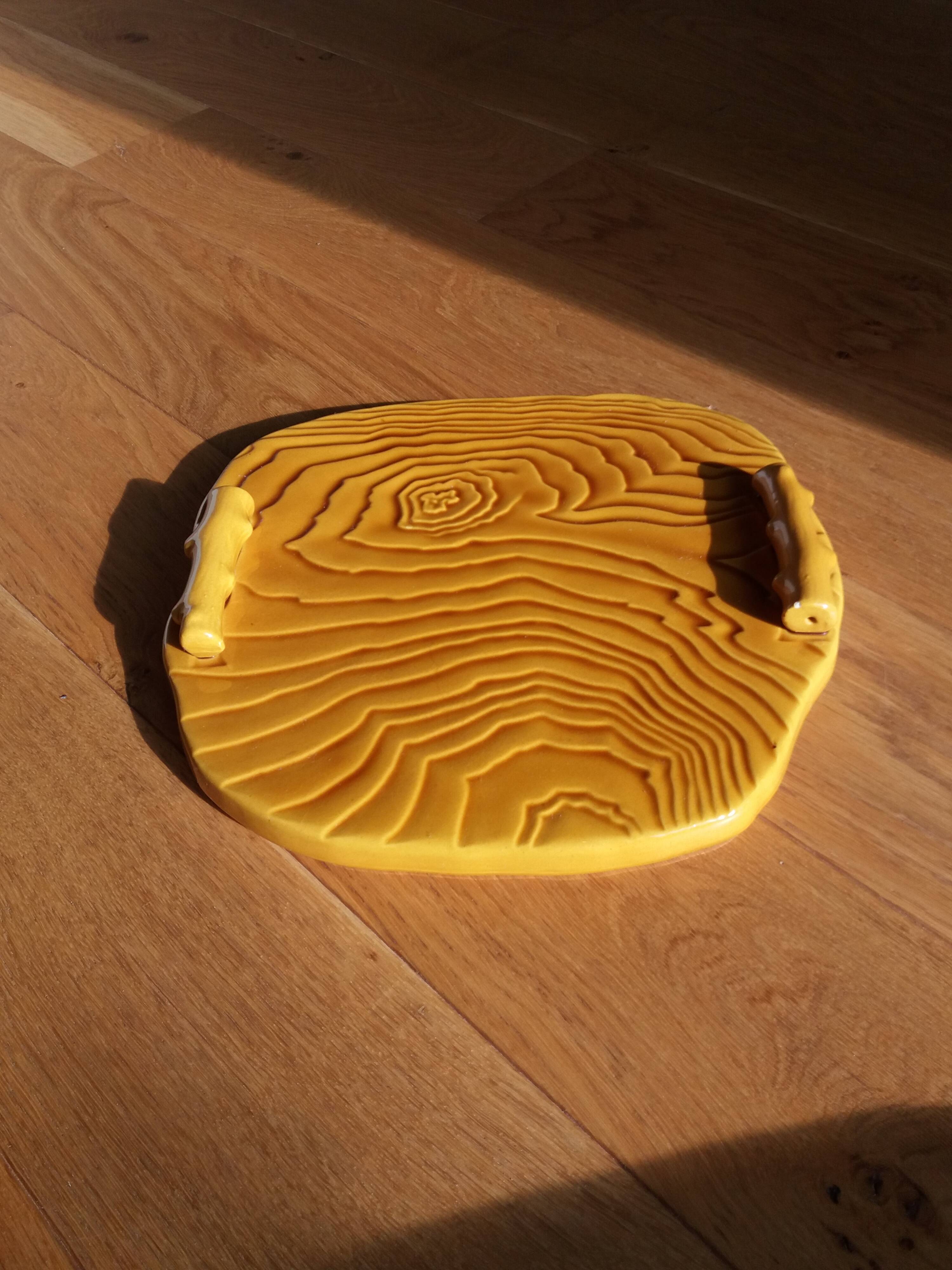 Faux wood slip cheese board