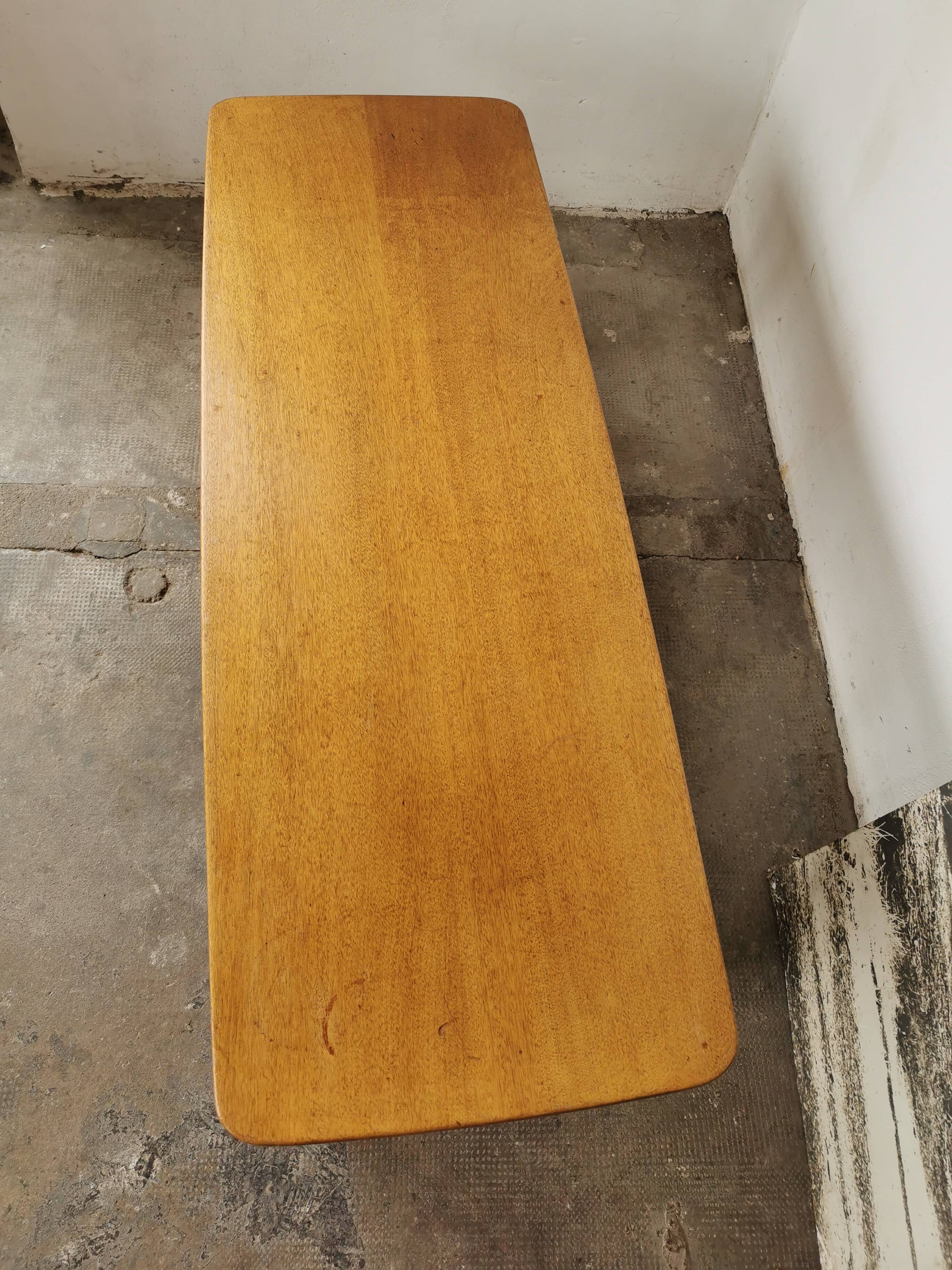 Scandinavian coffee table in blond wood