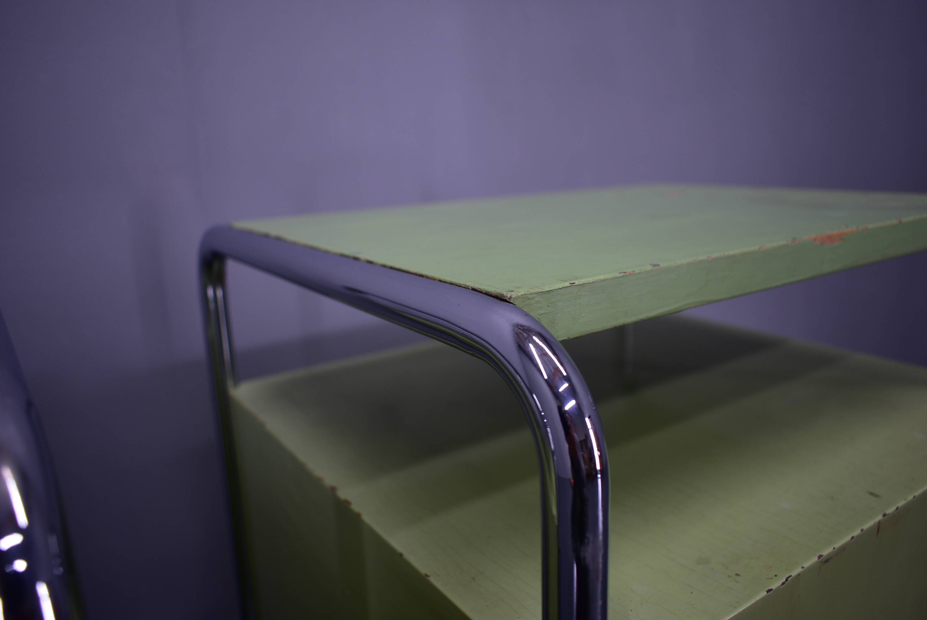 Set of Two Bauhaus Night Stands by Vichr & Co., 1930s