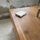 Solid walnut farmhouse castle table 1900 XXL
