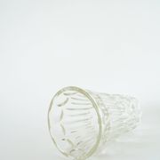 Large molded glass vase, Art Deco, 1930 - 20 x 13 cm