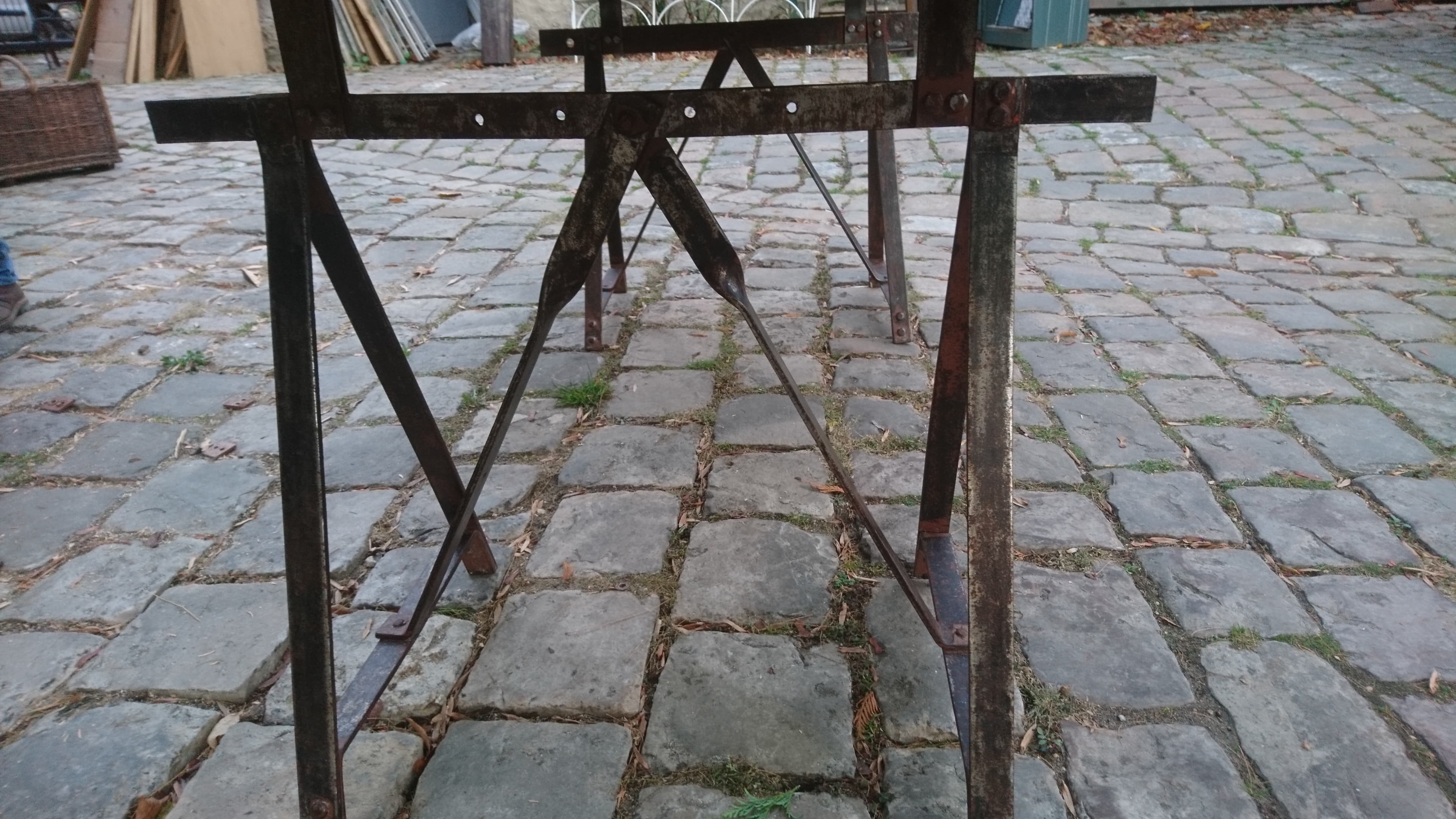 Large dining Table solid wood stayed industrial style