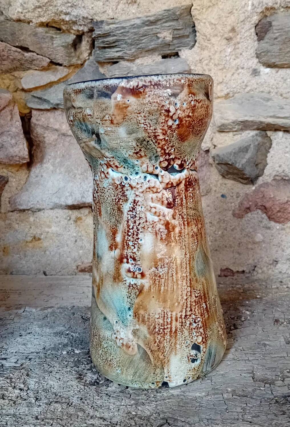 Fat Lava style ceramic vase