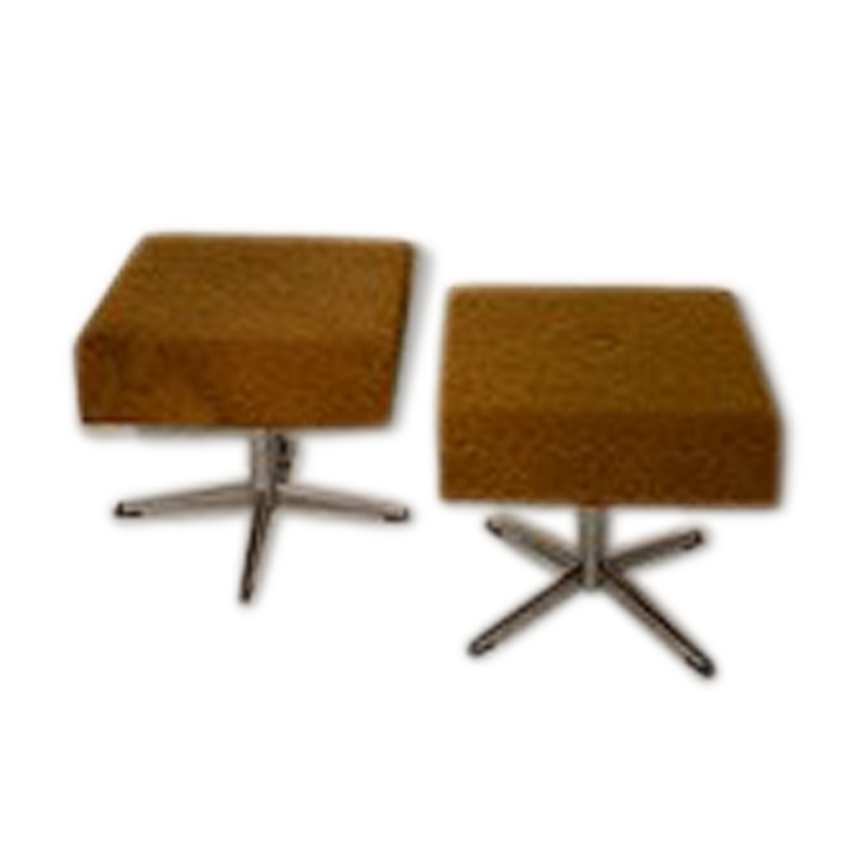 Paire de tabourets pivotants hongrois ottomans