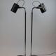 Pair of Black and Chrome “Orion” Floor Lamps by Per Sundstedt for Ateljé Lyktan, Sweden, 1960s