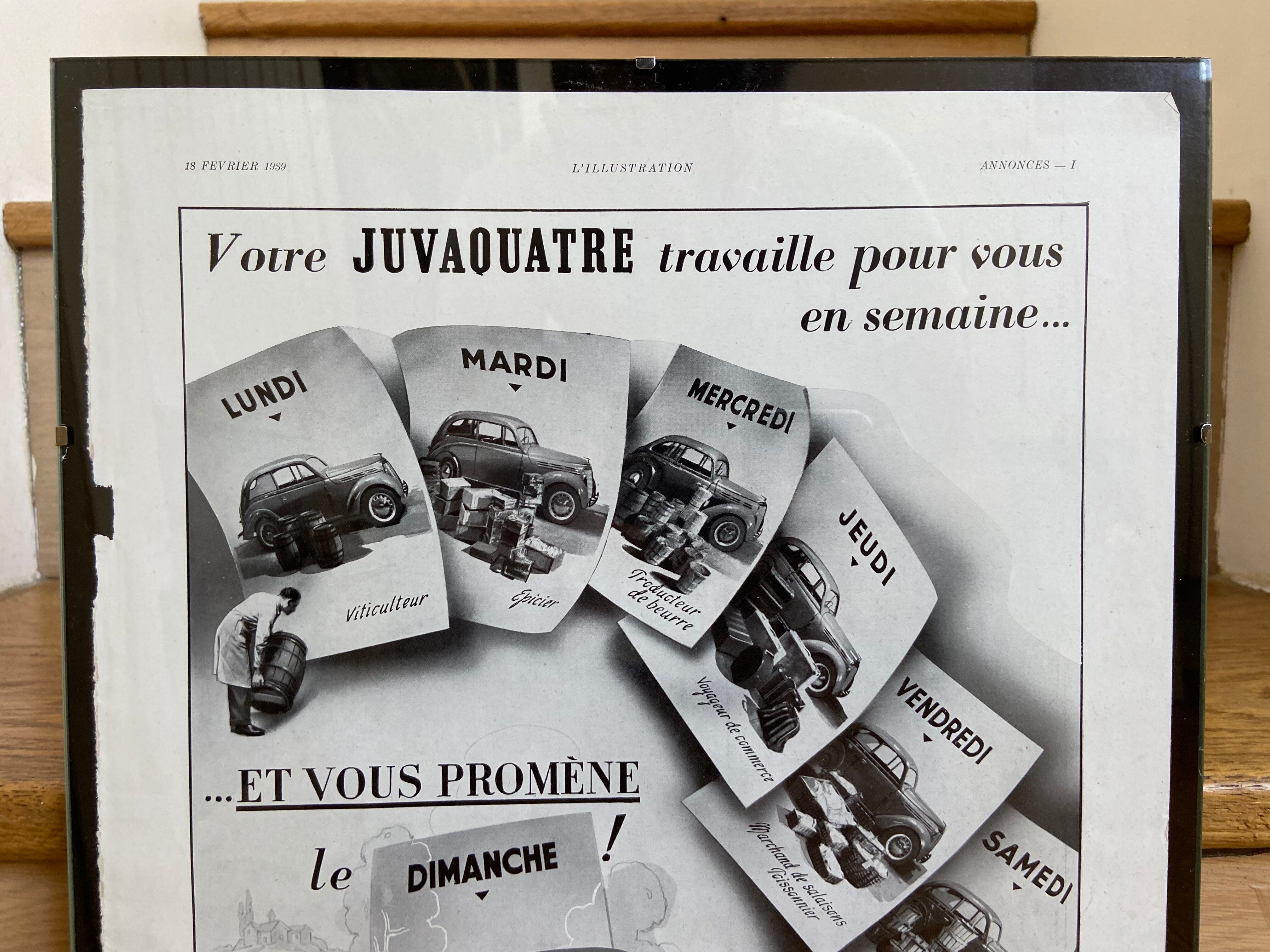 Advertising poster Juvafour Renault 18 February 1939