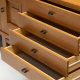 Brutalist Oak Buffet, Belgium, 1960s