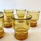 6 verres en verre ambré Pernod S.A.