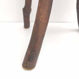Table basse brutaliste bois forme libre