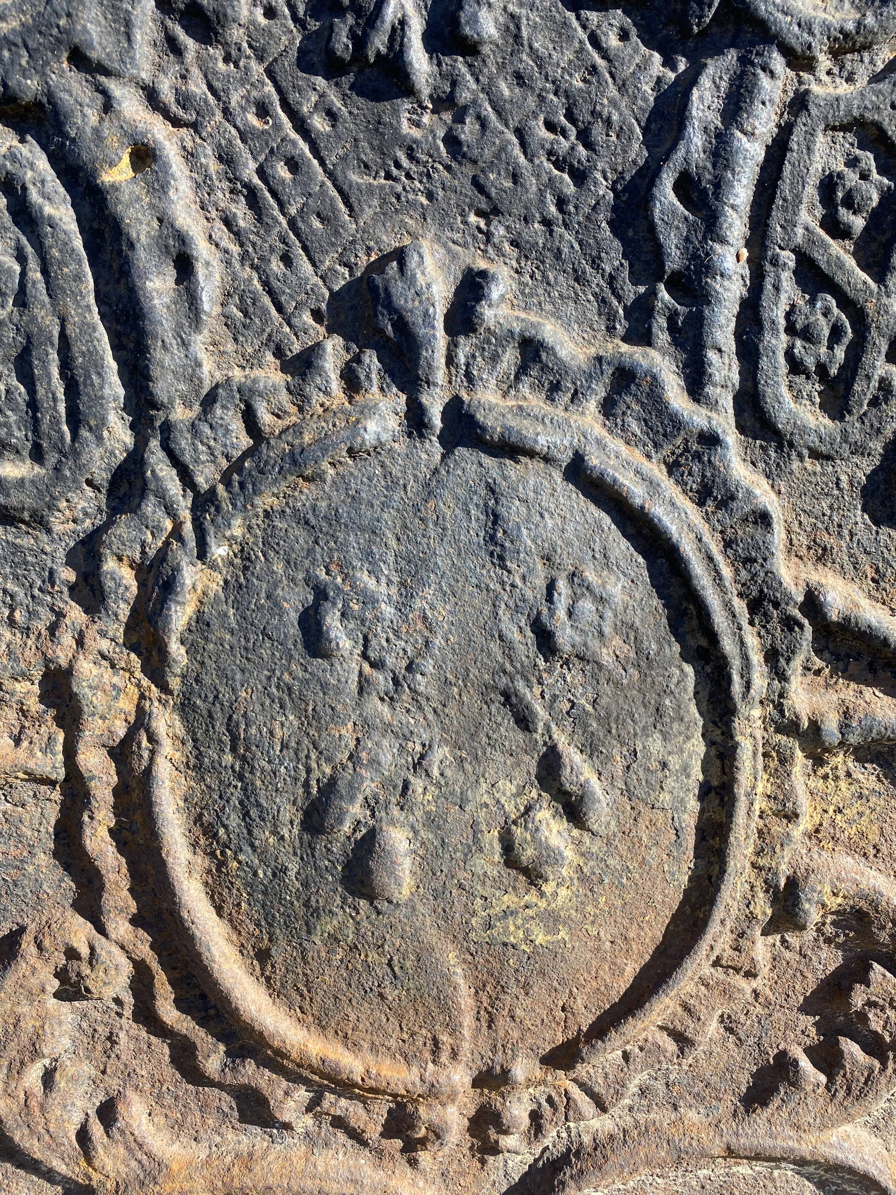 Castle unicorn fireplace plate