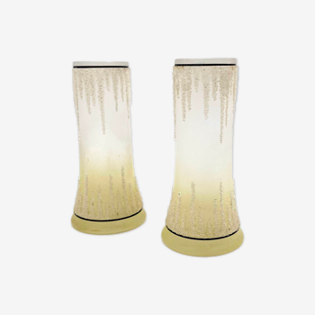 Pair Coralene Vases