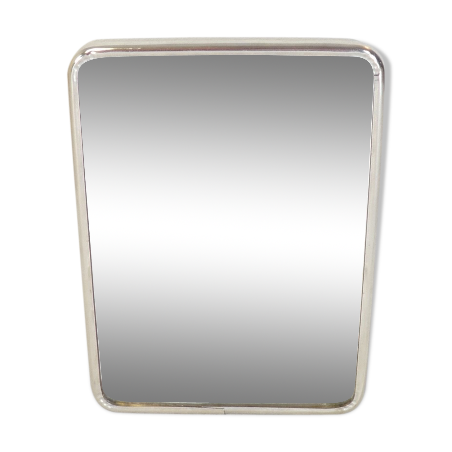 Former Barber Mirror in Metal to Pose Vintage  20 X 14, 5 cm