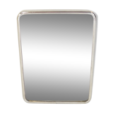 Former Barber Mirror in Metal to Pose Vintage  20 X 14, 5 cm