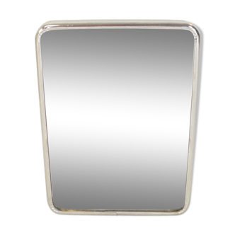 Former Barber Mirror in Metal to Pose Vintage  20 X 14, 5 cm