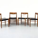 Danish Teak Dining Chairs by H. W. Klein for Bramin, 1960s, Set of 4
