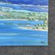Mountain and lake landscape tableau – Canvas painting signed Tuller 2012