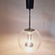 Midcentury Bubble Glass Globe Pendant by Glashütte Limburg, Germany, 1970s