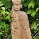 Wooden religious statuette