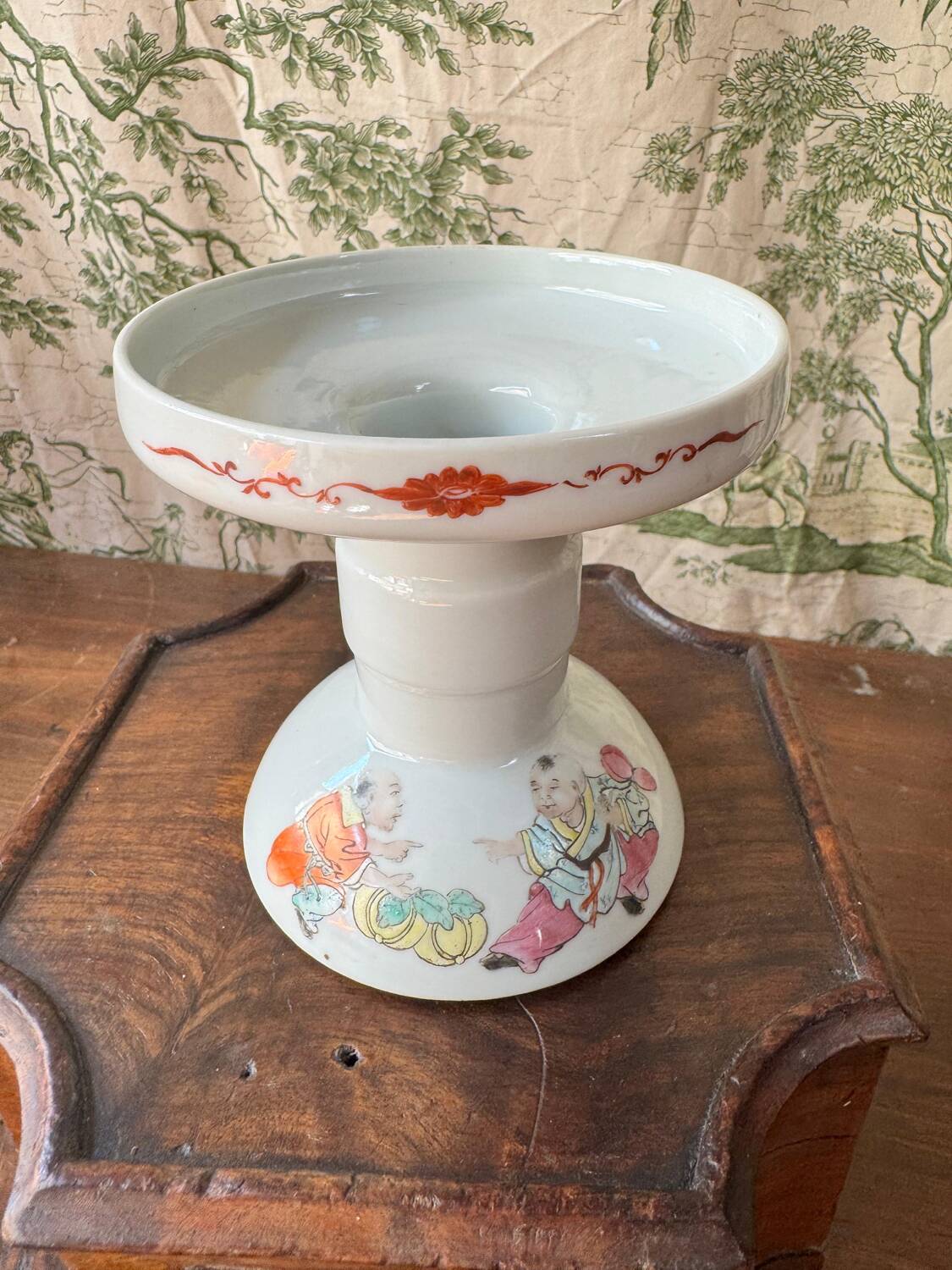 Chinese porcelain candlestick – Republic period (1912–1949)