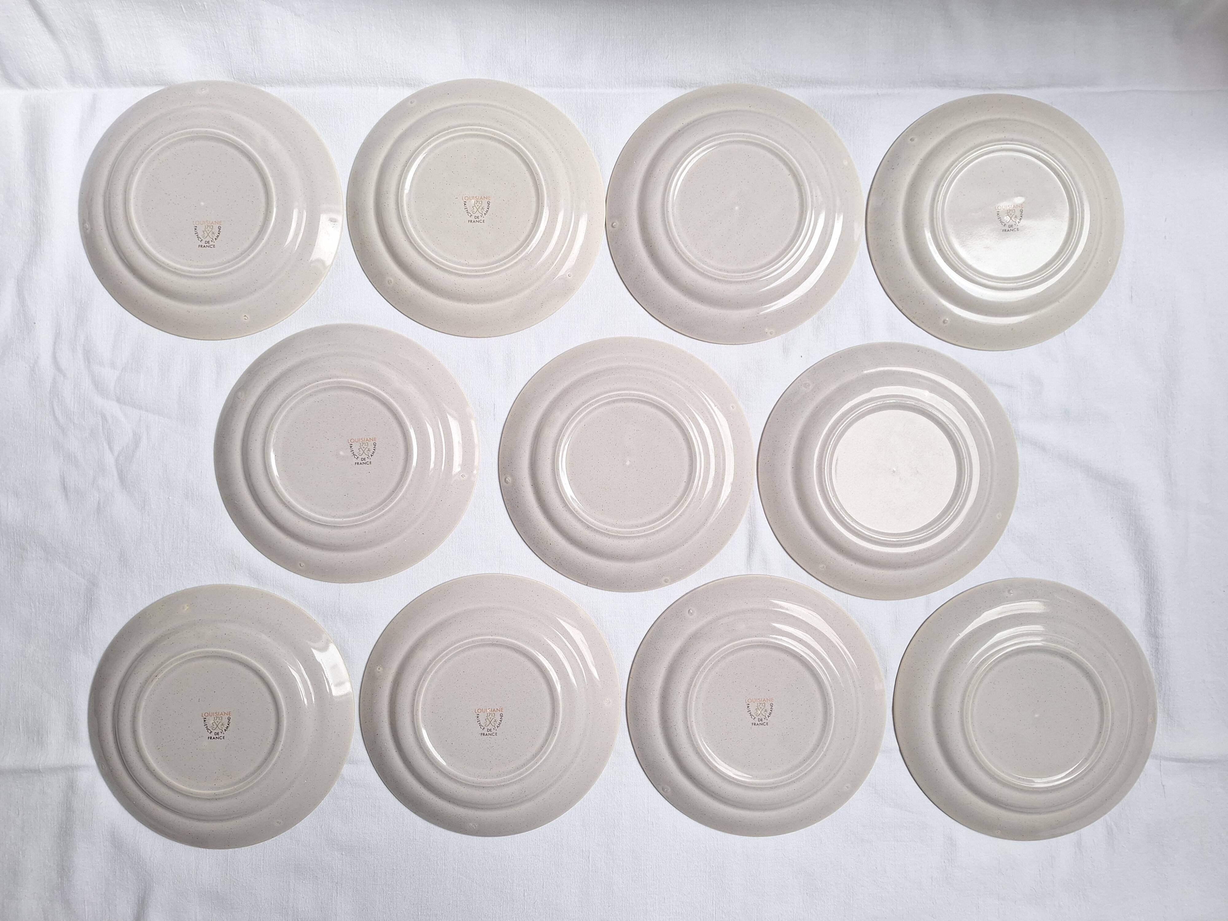 St Amand dessert plates 1970