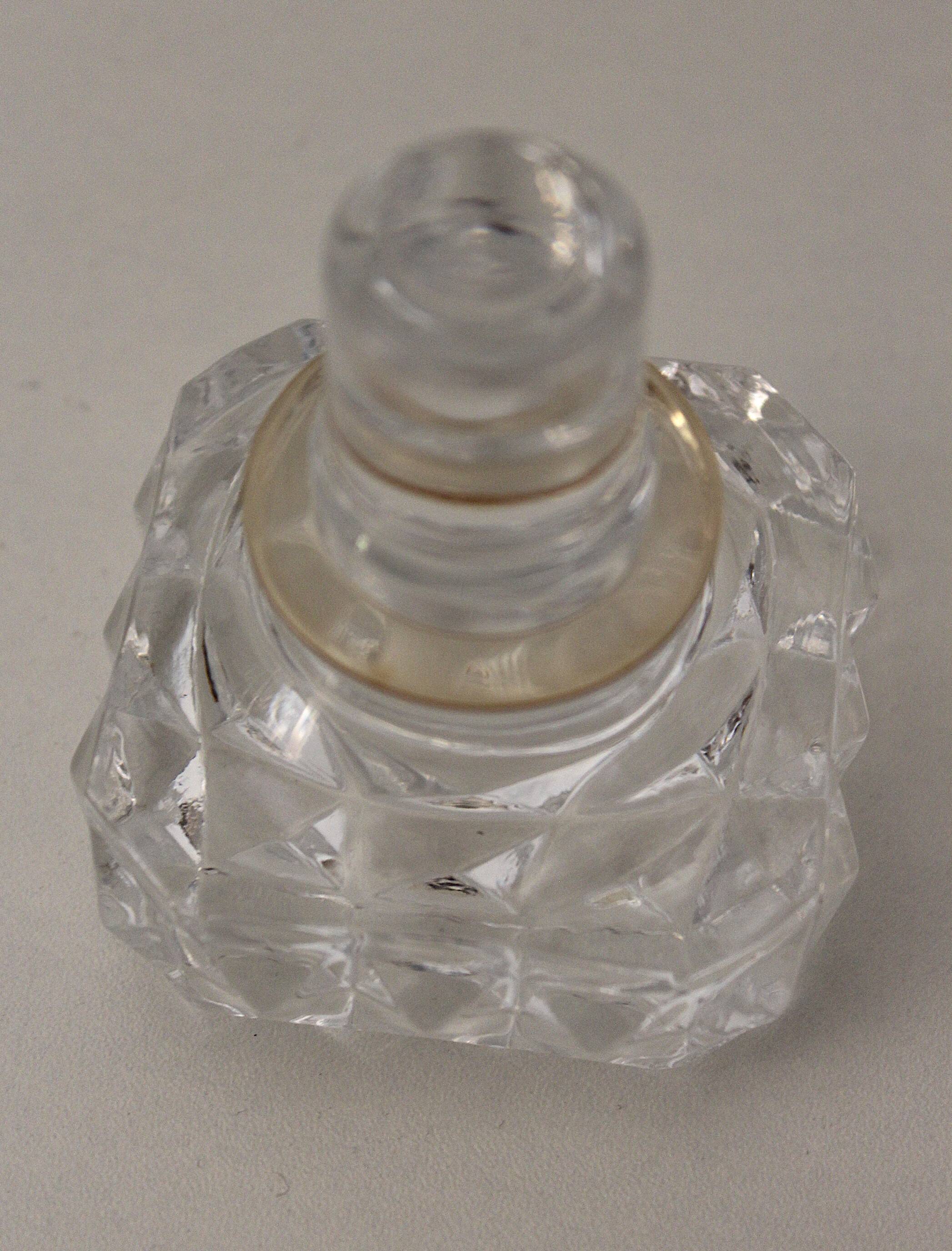 Vintage cut crystal whiskey decanter