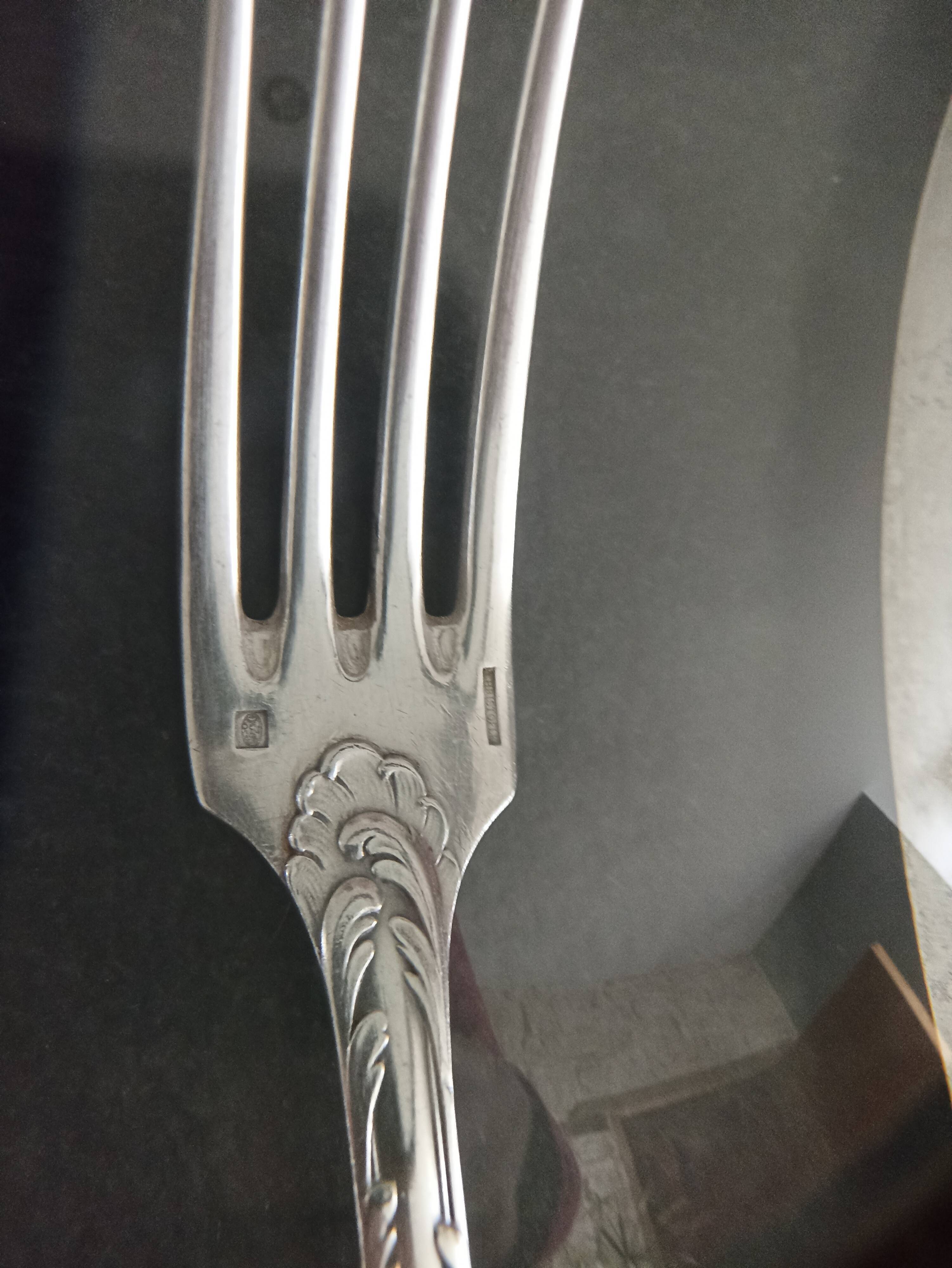 Ménagère Christofle en métal argenté