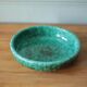 Ceramic dish Elchinger and sons, large round green dish, vintage catch-all, table art, interior decoration