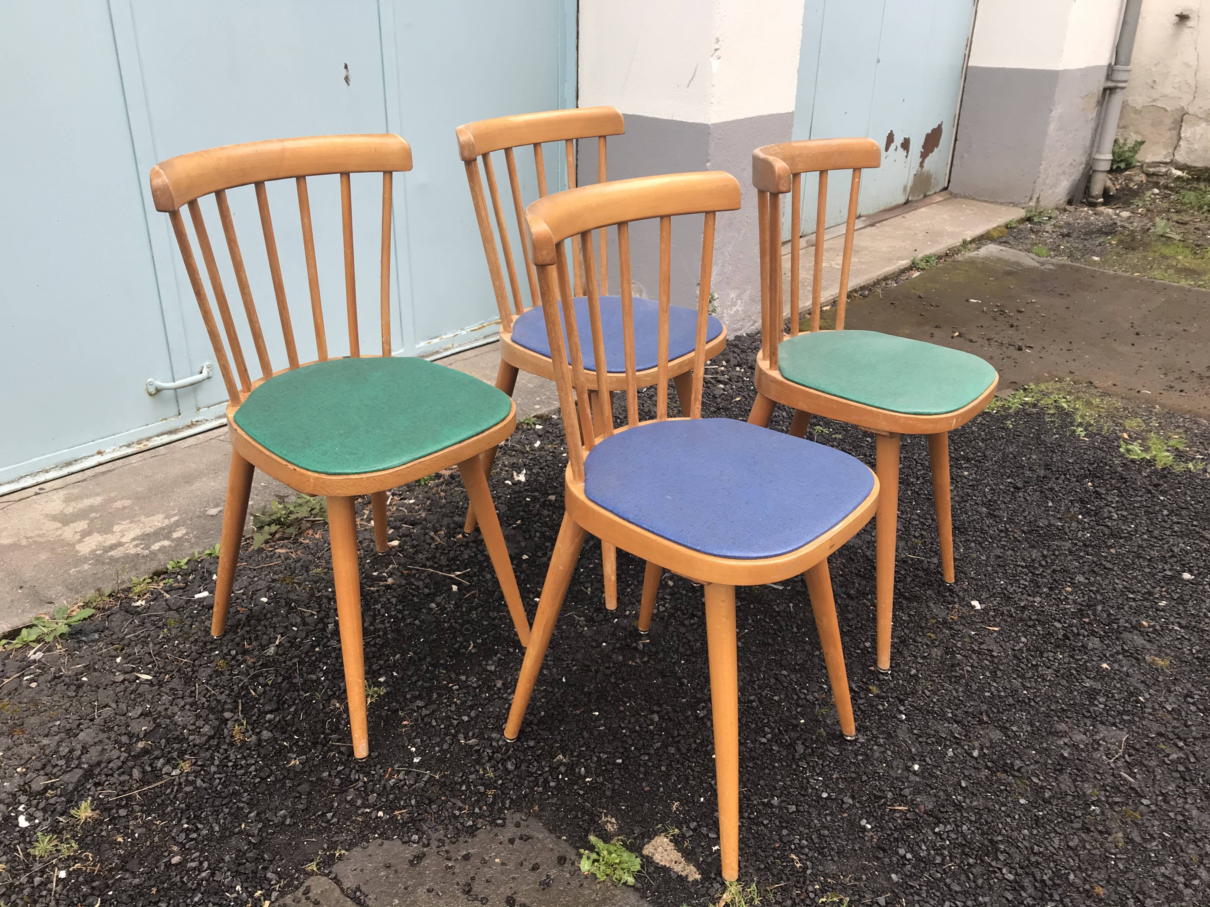 4 Baumann bistro chairs