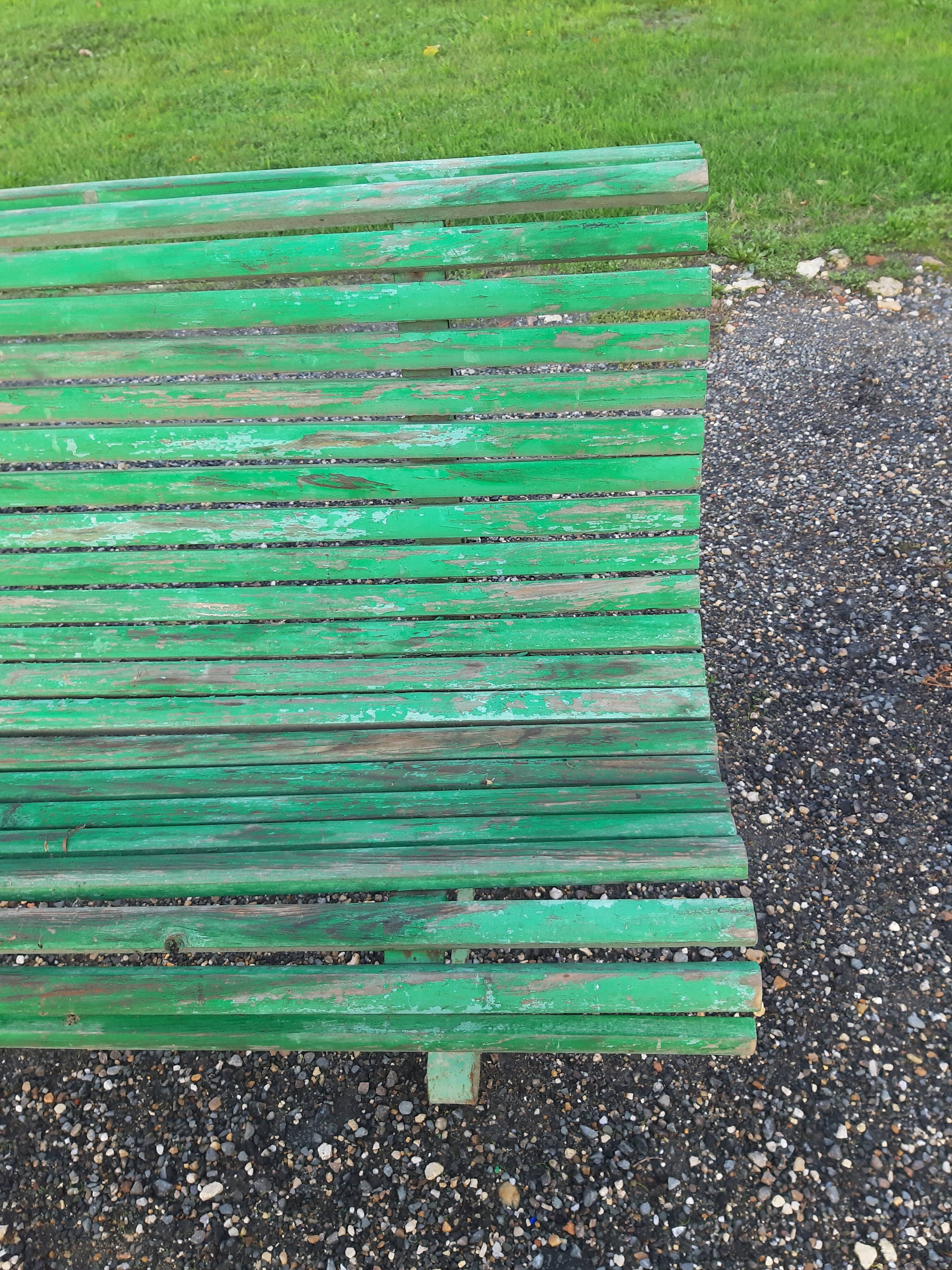 Banc 1900 en fer et bois