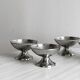 6 coupelles sur pied en inox style Letang Remy