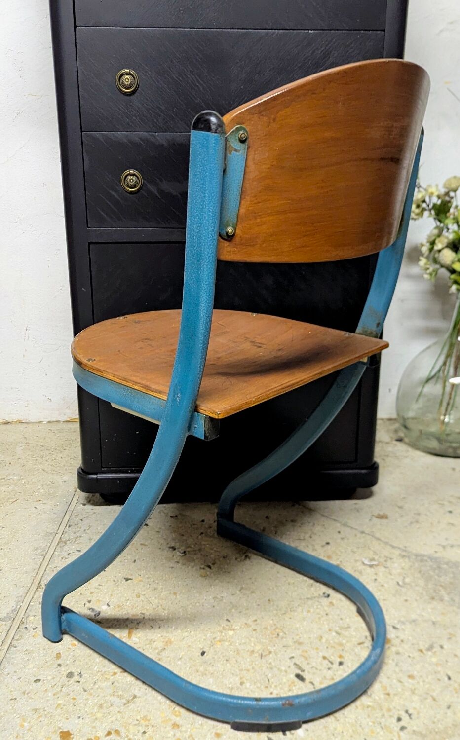 Vintage Souvignet stacking chair
