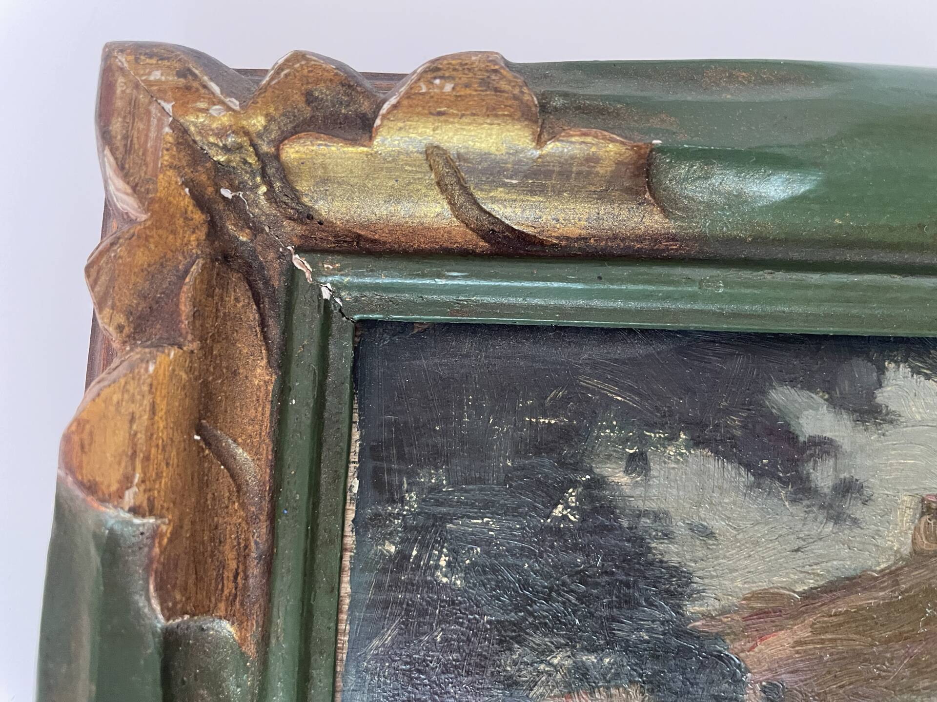 Pair of antique paintings
