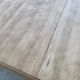 Table de ferme ronde ovale extensible rénovée en bois brut 210cm