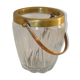Glass ice bucket