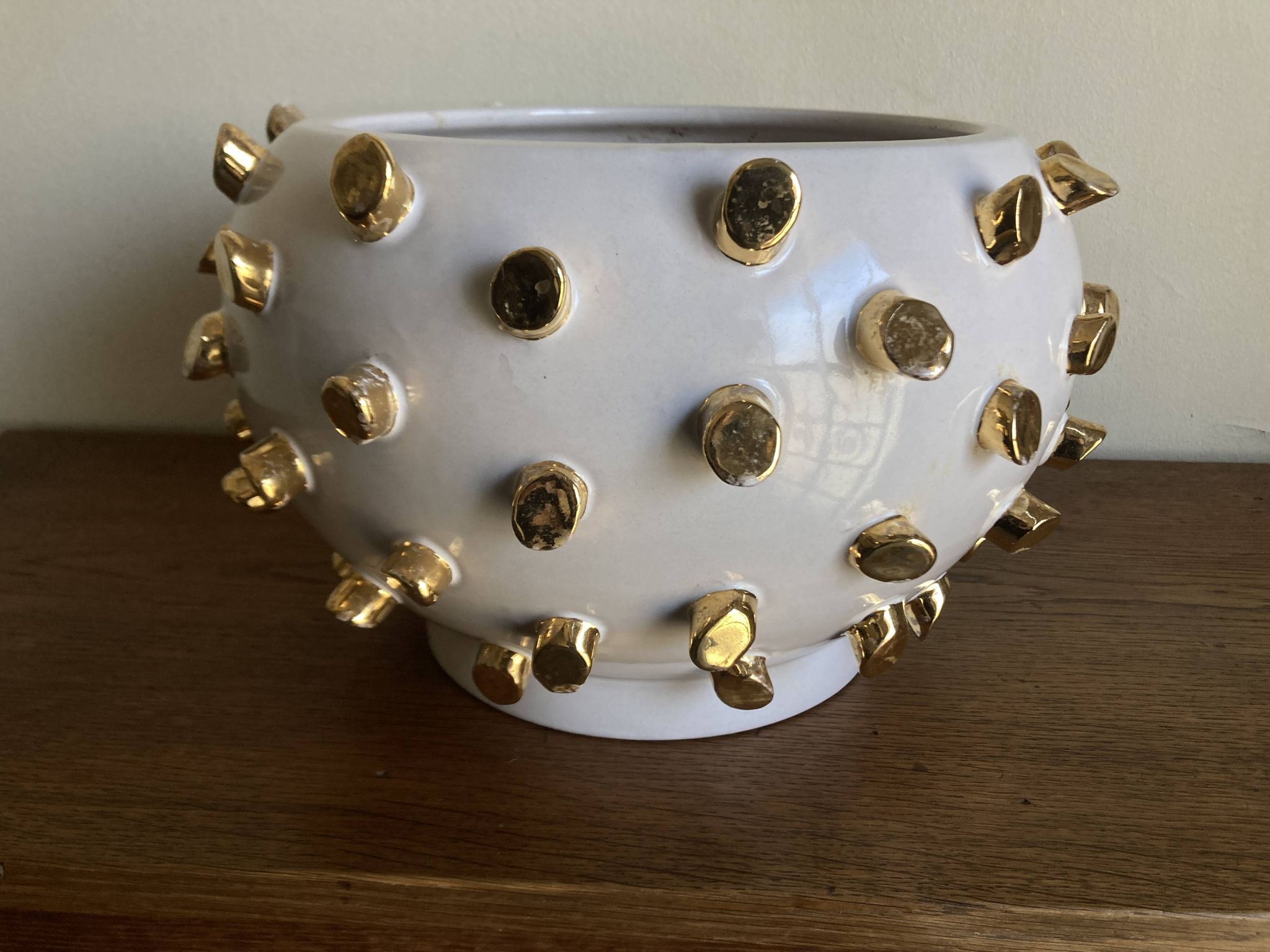 Italian cache-pot XXXL Tronchetto by ND Dolfi Florence for René Veyrat 1960