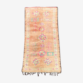 Moroccan vintage carpet boujad 165x370 cm