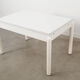 White extendable table, Italian design, 1980s, made in Italy