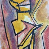 Expressionist portrait by Bernard Leijs, 1990