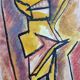 Portrait expressionniste signée Bernard Leijs, 1990