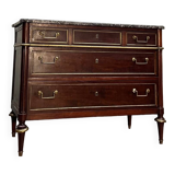Commode En Acajou D’époque Louis XVI XVIII Eme Siècle